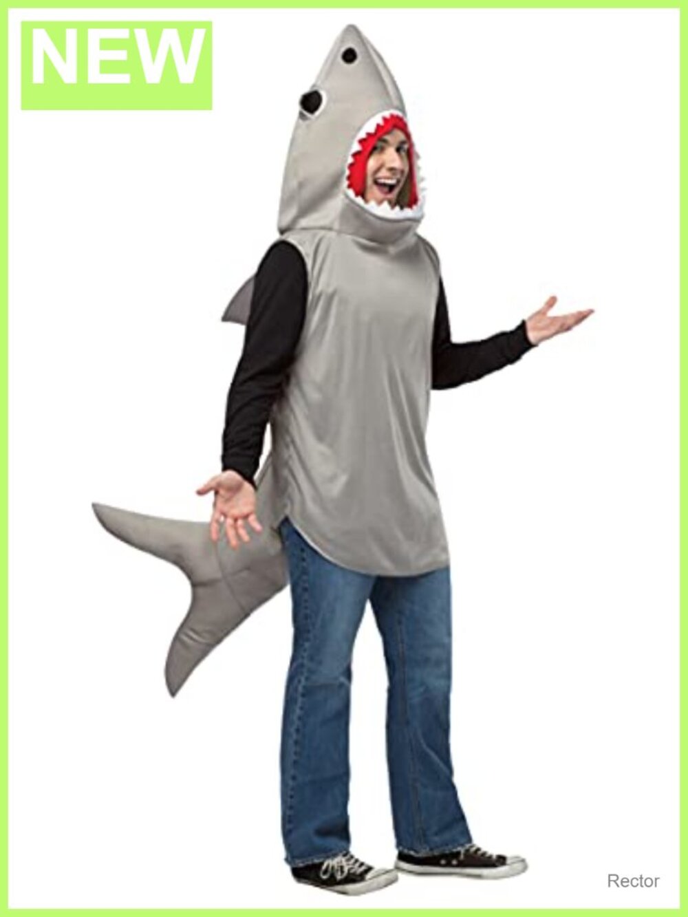 Adult Sand Shark Halloween Costume Foam Tunic One Size Fits Most
